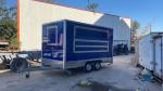 Multifunctional Square Food Trailer Hot Dog Sandwich Pizza Food Cart Trailer