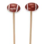 Disposable Football Bamboo Food Picks Fancy Cocktail Toothpicks Party Supplies