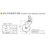 Buy cheap 3 Inch Swivel Caster Wheels , 75mm Castors With Brakes 363S-76 from wholesalers