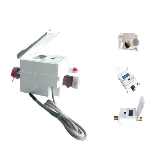 Buy cheap DN15 Copper Screw Wall Mounted Ultrasonic Water Meter Industrial Grade from wholesalers