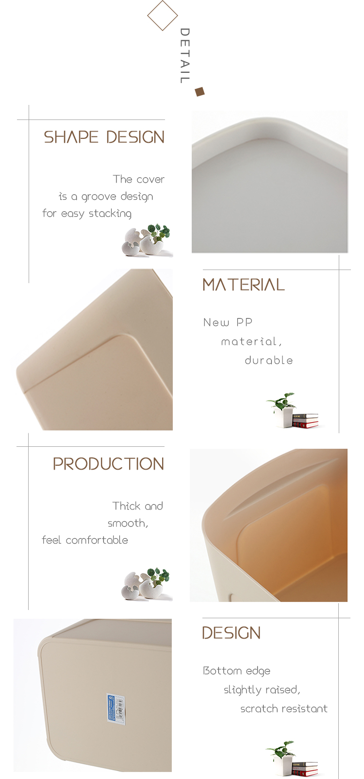 Hot Selling Plastic Bins Box Organizer Box Storage with Lid