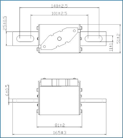 Square Ceramic Automotive Fuse with indicator DC1000V High Voltage MEV Fuse