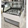 Buy cheap Commercial 18 Trays Air Cooling Ice Cream Display Freezer Italian Gelato Glass Display Refrigerator from wholesalers