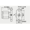 Buy cheap 2.4mm 50Ohm Male Straight Connector 2 Holes Flange Screw on Connector from wholesalers