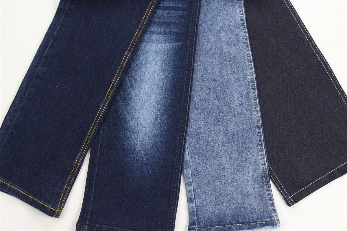Hot sell 9.5 oz high stretch warp slub denim fabric for jeans