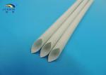 1200V White Color Silicone Resin glassfiber sleeving For Automotive Wiring
