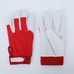 Red Sheepskin Argon-Arc Welding Work Safety Protection Wear Resistant Pierce