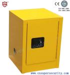 Yellow Powder Coated Flammable Chemical Storage Cabinets For Laboratory , Bench