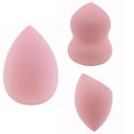 3 Pieces Makeup Egg Sponge Puff Cosmetic Microfiber Spong Egg Foundation Powder
