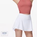 High Waist Workout Women Golf Skirts Mesh Design Anti - Glare With Shorts