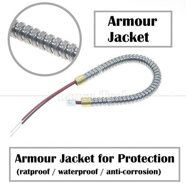 Customization Stainless Sheath Jacket Tube USB DC JST PH XH Wire Harness Assembly Armoured Cable