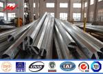 33kv Power Distribution Steel Transmission Poles Hot Dip Galvanized Gr65