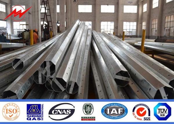 Buy cheap Traditional Standard Electric Steel Power Pole 69KV For Overhead Line Project from wholesalers