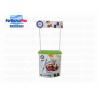 Buy cheap Fruit Strawberry Jam Food Table Display Stand With Metal Tube Frame Top Banner from wholesalers