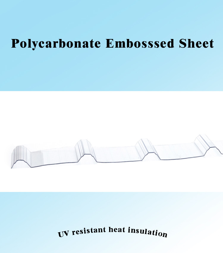 Skylight Corrugated Polycarbonate Sheet Clear Polycarbonate Roofing Sheets