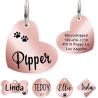 Buy cheap Aluminum Rustproof Dog Pet ID Nameplate Laser Engraving Black Silver Gold from wholesalers