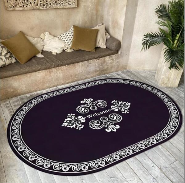 Buy cheap Ethnic Style Ellipse Crystal Velvet Floor Carpets 160*230cm For Bedroom Living Room from wholesalers
