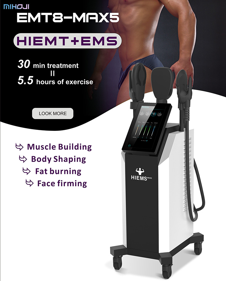 Customized HIEMT Ems Body Slimming Machine With Muscle Stimulator
