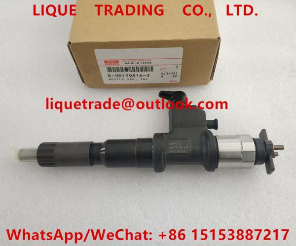 Buy cheap DENSO fuel injector 8-98139816-3 , 095000-8633 ISUZU injector 8981398163 , 095000-8633 , 8981398160 , 98139816 from wholesalers