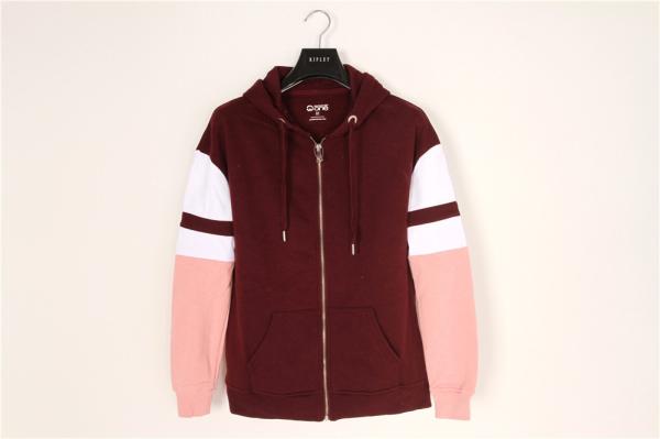 Buy cheap 60% Cotton 40% Polyester Casual Hoodies Womens Autumn Winter Color Matching from wholesalers