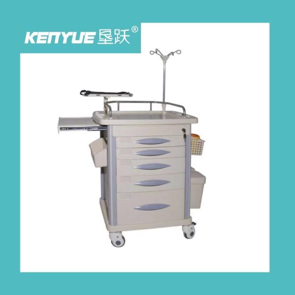 Buy cheap Aluminum Frame Drawer Infusion Function Nurse ABS 960mm Emergency Medical Cart from wholesalers