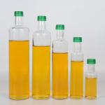 Thick Wall Glass Olive Oil Bottle Container With Spout / Screw Stopper