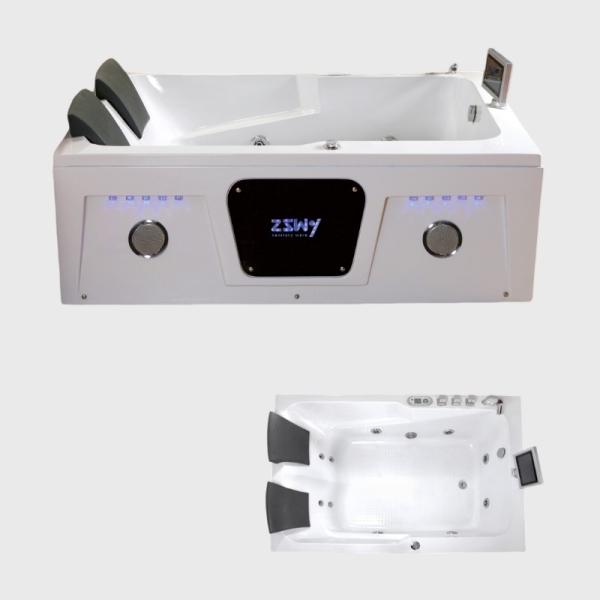 Buy cheap OEM Indoor Pure Acrylic Jacuzzi Bathtubs Freestanding Soaking With Air jets from wholesalers