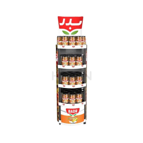 Buy cheap Food Display Rack Merchandising 4-Tier Tea Bag Display Stand Movable from wholesalers