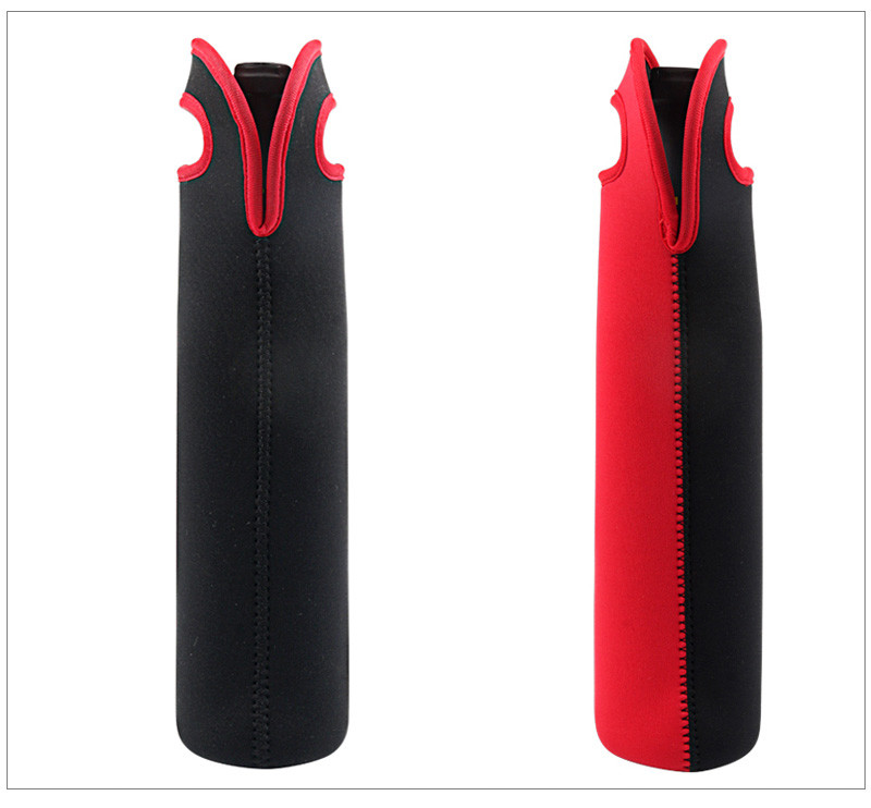 Waterproof Pure Color L8.5*H36CM Neoprene Bottle Sleeve