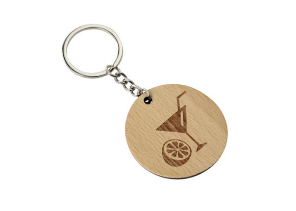 Buy cheap Souvenir Gift Cute Metal Keychain Logo Plain Wooden Keychain Epoxy Doming from wholesalers