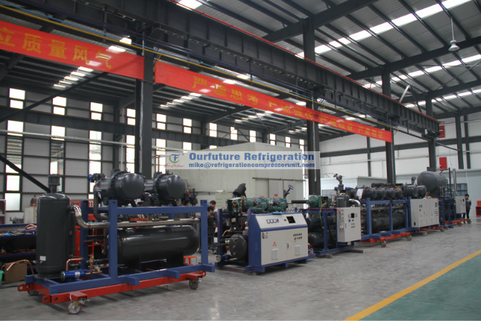 Compressor Rack For Hight Temperature Cold Storage With Piston Compressors, R404a