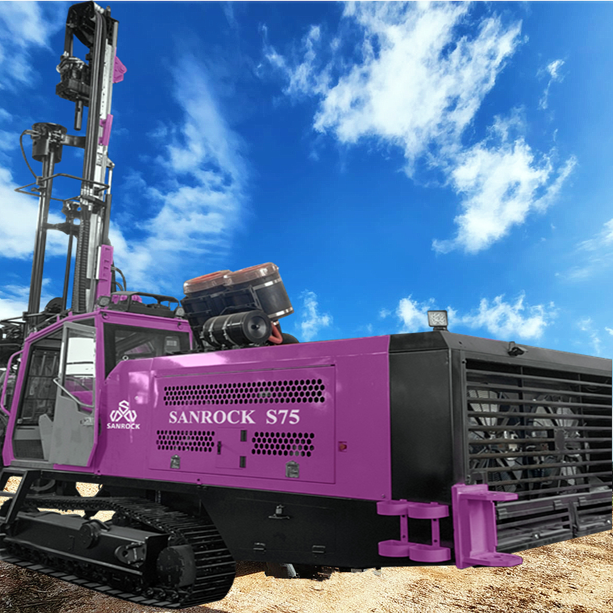 Surface Blast hole Drilling Rig Mining DTH Drilling Machine Crawler Rotary Drilling Rig