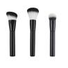 Buy cheap Private Label Oval Makeup Brush Set Wooden Handle Aluminum Black from wholesalers