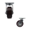 Buy cheap OEM Dark Red Polyurethane Wheel 230kg 5 Inch Swivel Casters from wholesalers