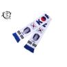 Buy cheap Fleece World Cup Sports Printed Scarf , Soccer Team Korea Sublimated Scarf from wholesalers