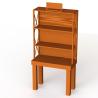 Buy cheap Oak KD Construction Wooden Retail Display Stands With Shelves from wholesalers