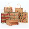 Buy cheap 300GSM Kraft Paper Carrying Shopping Bags Gravure Printing With Handles from wholesalers
