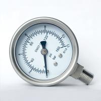 Buy cheap 2.5" Dial 11 bar Oil Manometer 316 SS Tube/Socket All Stainless Steel Pressure product
