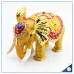 Thai Style Elephant Enamel Ornaments Jewelry Box Home Furnishing Lucky Elephant