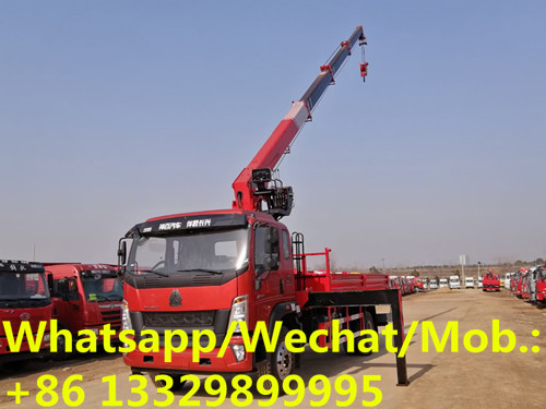 Buy cheap Customized SINO TRUK HOWO 8tons telescopic crane boom mounted on cargo truck for sale, HOT SALE! cargo truck with crane from wholesalers