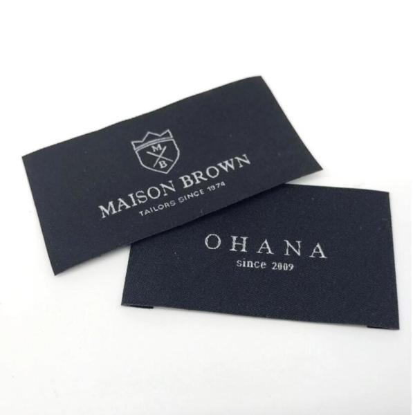 Buy cheap High Definition Polyester Center Fold Woven Labels Main Labels For T-Shirt from wholesalers