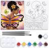 Buy cheap Butterfly Girl Cotton Pre Drawn Painting Canvas Kits For Adult Valentine Gifts from wholesalers
