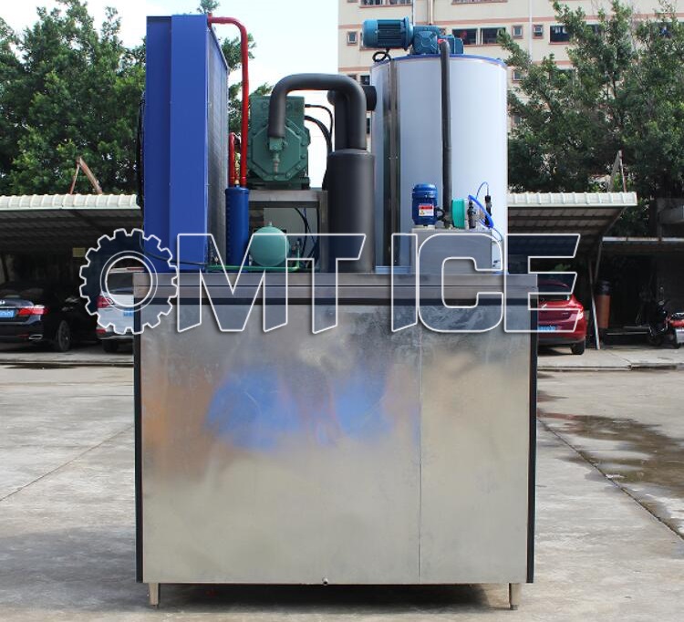 PLC Control Freshwater Flake Ice Machine Corrosion Proof Snow Flake Ice Maker