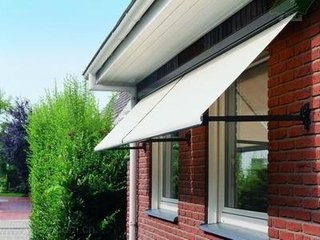 Manual Outdoor Drop Arm Remote Control Sun Awnings