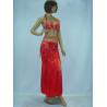 Buy cheap 2pcs Halter Neck Red Metallic Belly Dance Performance Wear Bras & Skirt Belly Dance Clothes from wholesalers