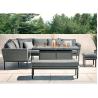 Buy cheap Mail packing Y AJUNION Luxury Outdoor Fabric Patio Furniture Dining Set with Firepit Table from wholesalers