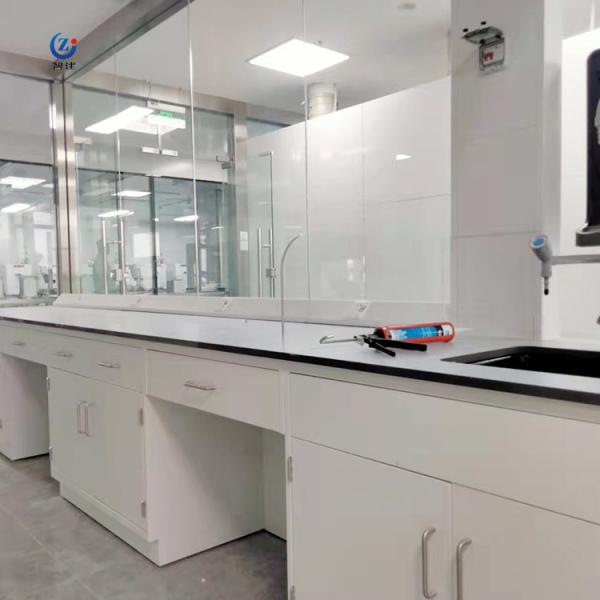 Buy cheap Floor Standing Island Lab Bench , Smooth Laboratory Wall Bench Furniture from wholesalers
