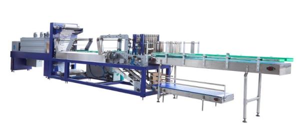 Buy cheap Automatic Beverage PE Shrink Film Wrapping Machine For Glass Bottle Water Line from wholesalers
