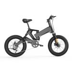 48V Fat Tyre Electric Folding Bike , Mountain Fat Tire Electric Bike 1000w