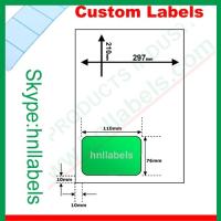 Buy cheap Integrated Labels EU Version Type02 110mm"*76mm" Laser Sheet product
